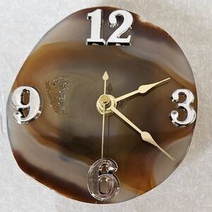 Agate Crystal  Wall Clock